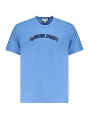 Calvin Klein Light Blue Cotton Men T-Shirt