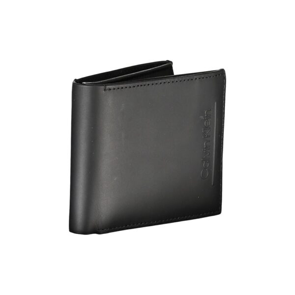 Calvin Klein Black Leather RFID Wallet with Coin Purse - Image 3