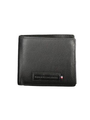 Tommy Hilfiger Black Leather Men Wallet