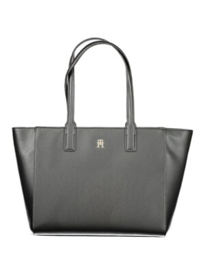 Tommy Hilfiger Black Recycled Polyester Women Handbag