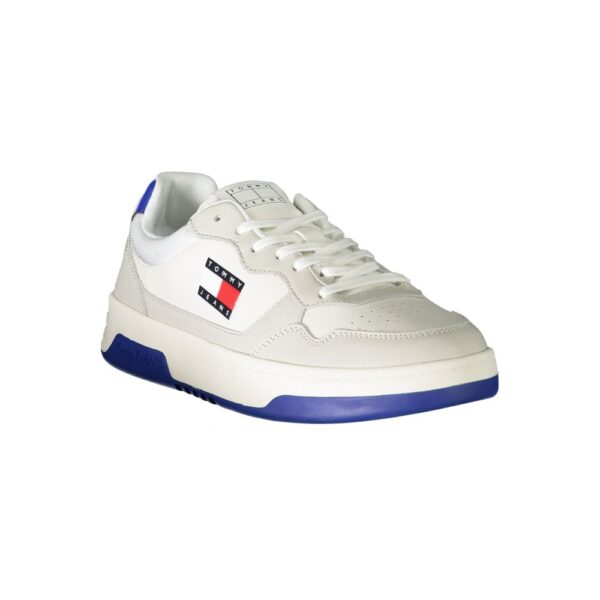Tommy Hilfiger White Leather Men Sneaker - Image 2