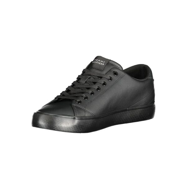 Tommy Hilfiger Black Leather Men Sneaker - Image 3