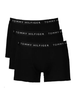 Tommy Hilfiger Black Cotton Men Boxer