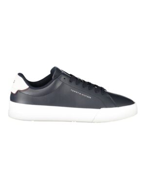 Tommy Hilfiger Blue Leather Men Sneaker