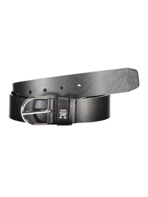 Tommy Hilfiger Black Leather Women Belt