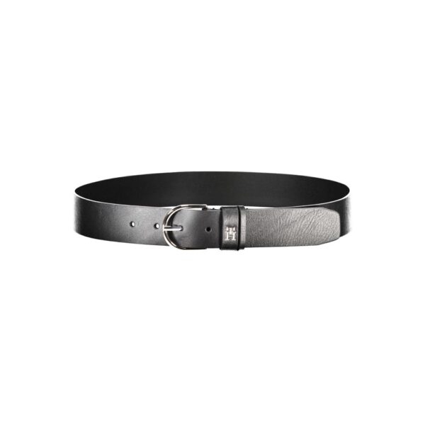 Tommy Hilfiger Black Leather Women Belt - Image 2