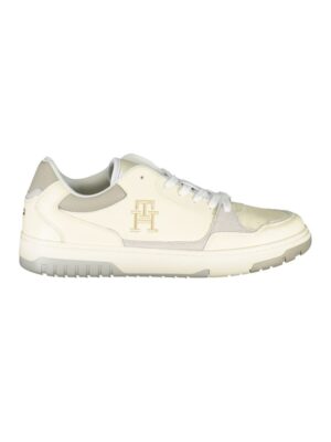 Tommy Hilfiger Beige Sports Sneakers with Unique Embroidery