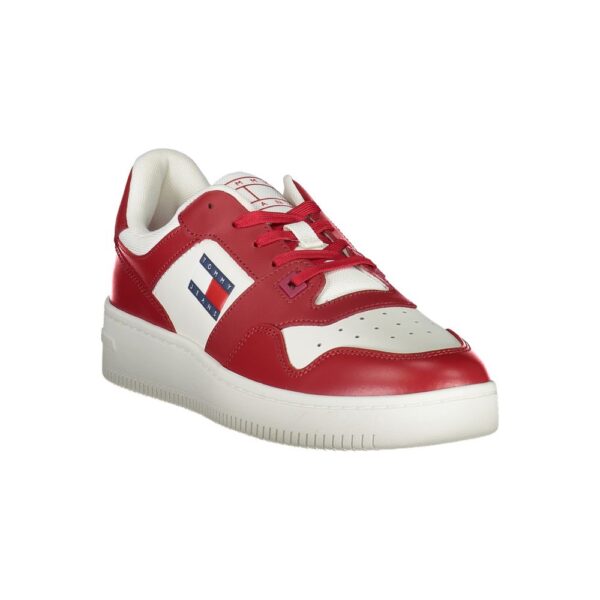 Tommy Hilfiger Pink Leather Men Sneaker - Image 2
