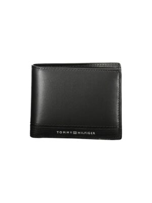 Tommy Hilfiger Black Leather Men Wallet