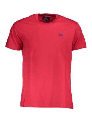 La Martina Red Cotton Men T-Shirt