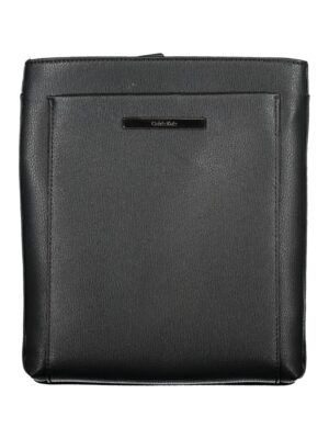 Calvin Klein Elegant Black Shoulder Bag with Contrasting Details