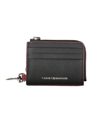 Tommy Hilfiger Chic Leather Card Holder with Snap Hook