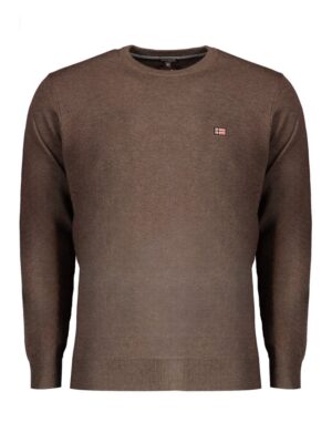 Norway 1963 Brown Wool Men Sweater