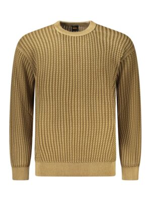 Hugo Boss Brown Cotton Men Sweater
