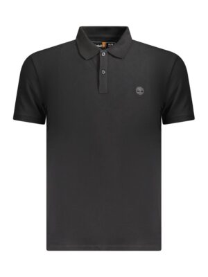 Timberland Black Cotton Men Polo Shirt