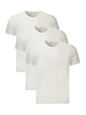Calvin Klein White Cotton Men T-Shirt