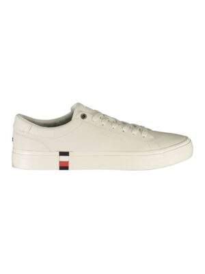 Tommy Hilfiger White Leather Men Sneaker