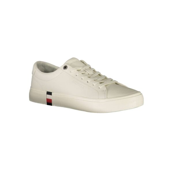 Tommy Hilfiger White Leather Men Sneaker - Image 2