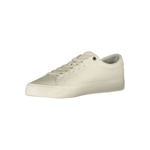 Tommy Hilfiger White Leather Men Sneaker - Image 3