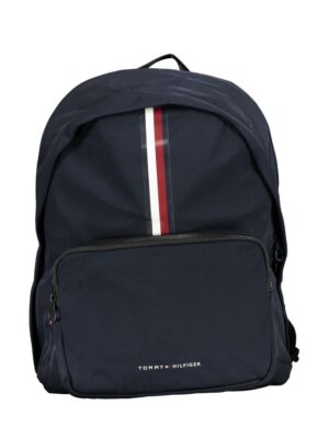Tommy Hilfiger Sleek Blue Backpack with Laptop Holder