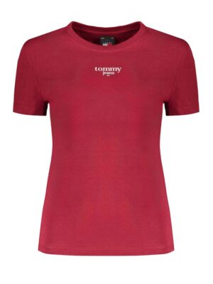 Tommy Hilfiger Red Cotton Tops & T-Shirt