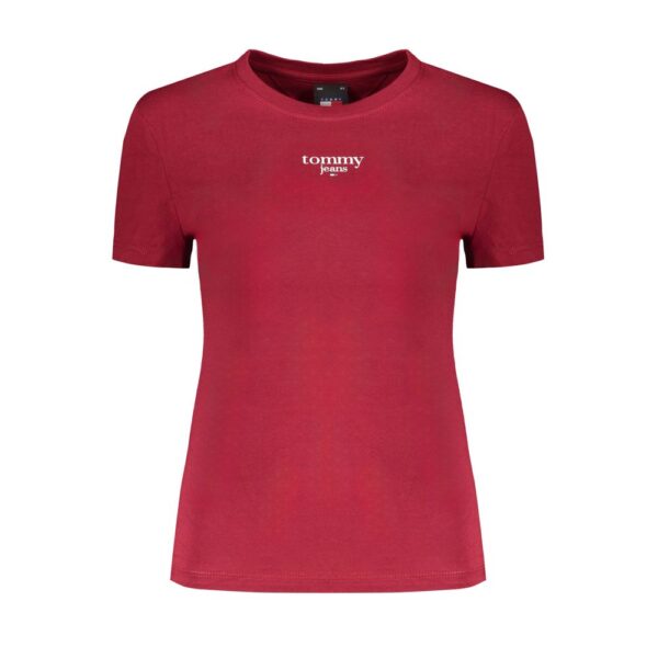 Tommy Hilfiger Red Cotton Tops & T-Shirt