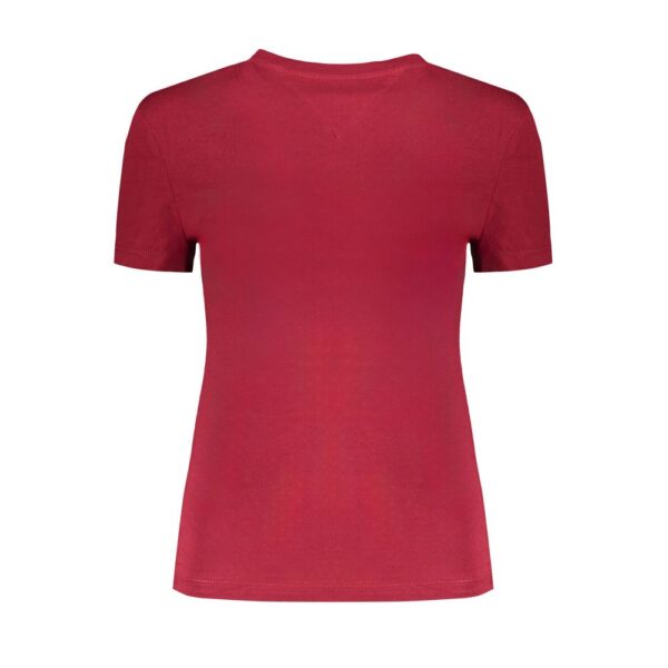 Tommy Hilfiger Red Cotton Tops & T-Shirt - Image 2