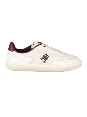 Tommy Hilfiger Beige Leather Women Sneaker