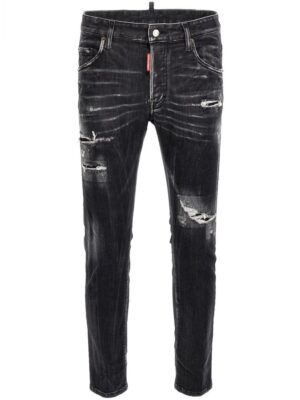 Dsquared² Black Cotton Jeans & Pant