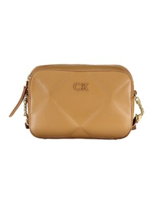 Calvin Klein Brown Polyester Handbag