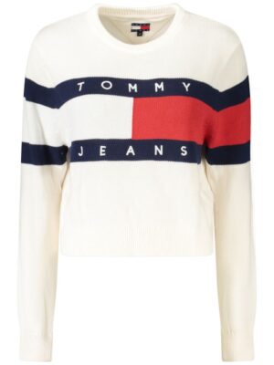 Tommy Hilfiger White Cotton Women Sweater