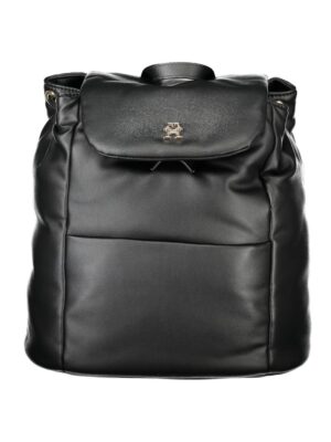 Tommy Hilfiger Black Polyester Women Backpack