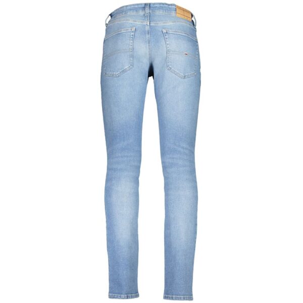 Tommy Hilfiger Light Blue Cotton Men Jeans - Image 2