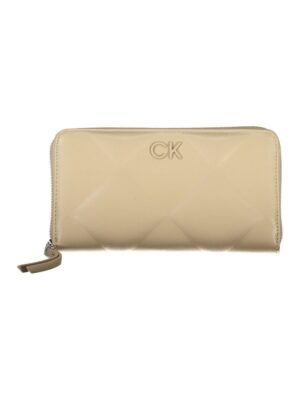 Calvin Klein Elegant Beige Multi-Compartment RFID Wallet