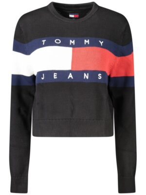 Tommy Hilfiger Black Cotton Women Sweater