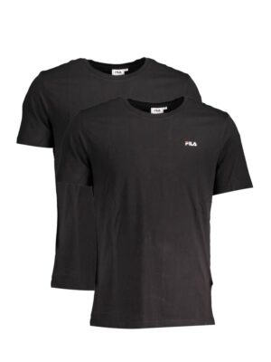 Fila Black Cotton Men TShirt