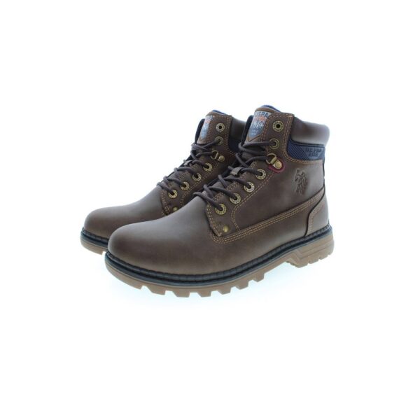 U.S. POLO ASSN. Brown Polyester Men Boot - Image 3