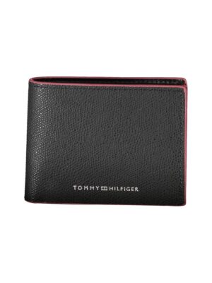 Tommy Hilfiger Elegant Leather Bifold Wallet with Contrast Accents