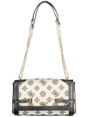 Guess Jeans Black Cotton Handbag