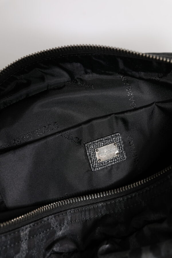 Dolce & Gabbana Black Gray Leopard DG Logo Belt Waist Fanny Pack Bag - Image 7