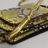 Dolce & Gabbana Green Exotic Leather DG Plaque Crossbody Clutch Bag - Image 6