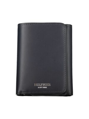 Tommy Hilfiger Elegant Blue Leather Wallet for Men