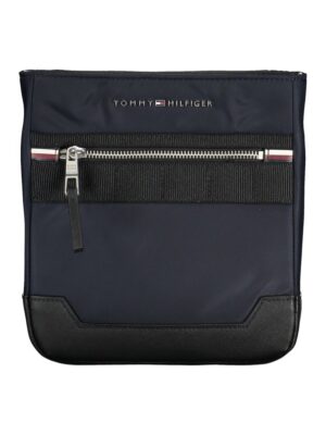 Tommy Hilfiger Sleek Blue Shoulder Bag with Contrasting Details