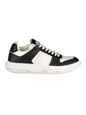 Tommy Hilfiger Black Leather Women Sneaker