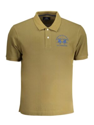 La Martina Green Cotton Polo Shirt