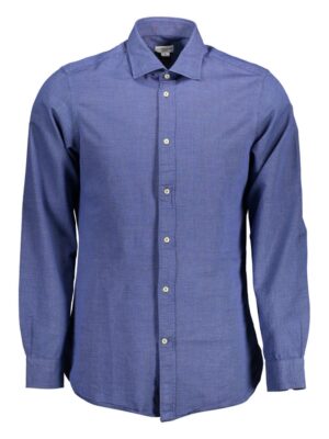 U.S. POLO ASSN. Blue Cotton Men Shirt