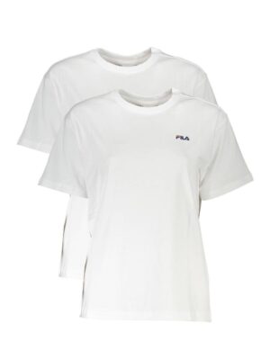 Fila White Cotton Women T-Shirt