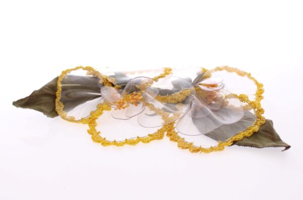 Dolce & Gabbana Exquisite Handmade Floral Silk Brooch - Image 2