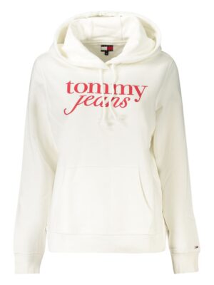 Tommy Hilfiger White Cotton Women's Hooded Sweater