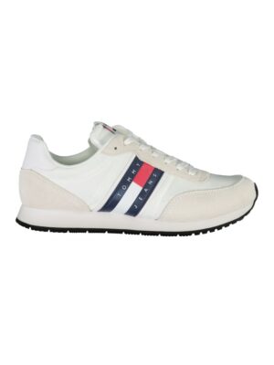 Tommy Hilfiger Sleek White Sneakers with Contrasting Details